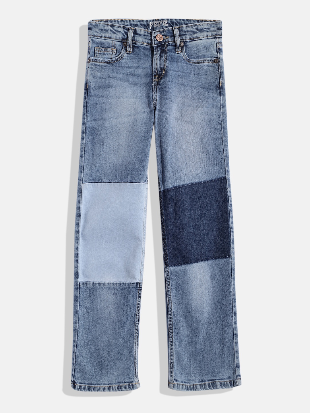 

Pepe Jeans Girls Straight Fit Clean Look Stretchable Jeans, Blue