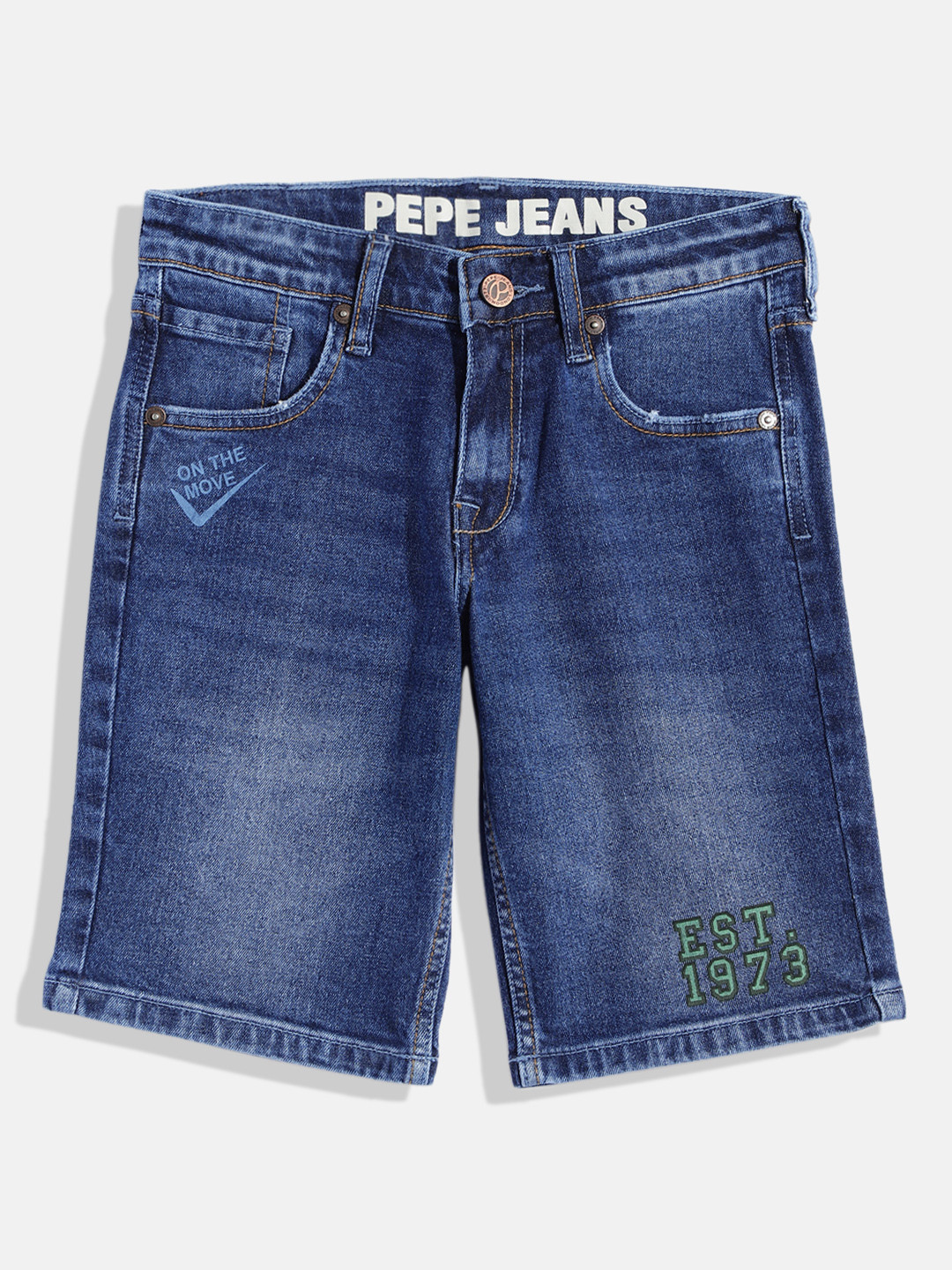 

Pepe Jeans Boys Slim Fit Denim Shorts, Blue