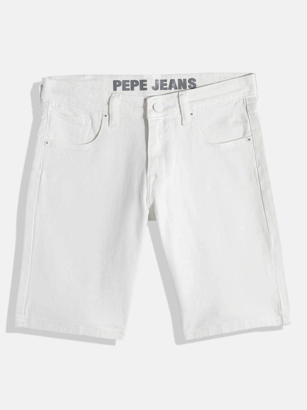 

Pepe Jeans Boys Slim Fit Denim Shorts, White