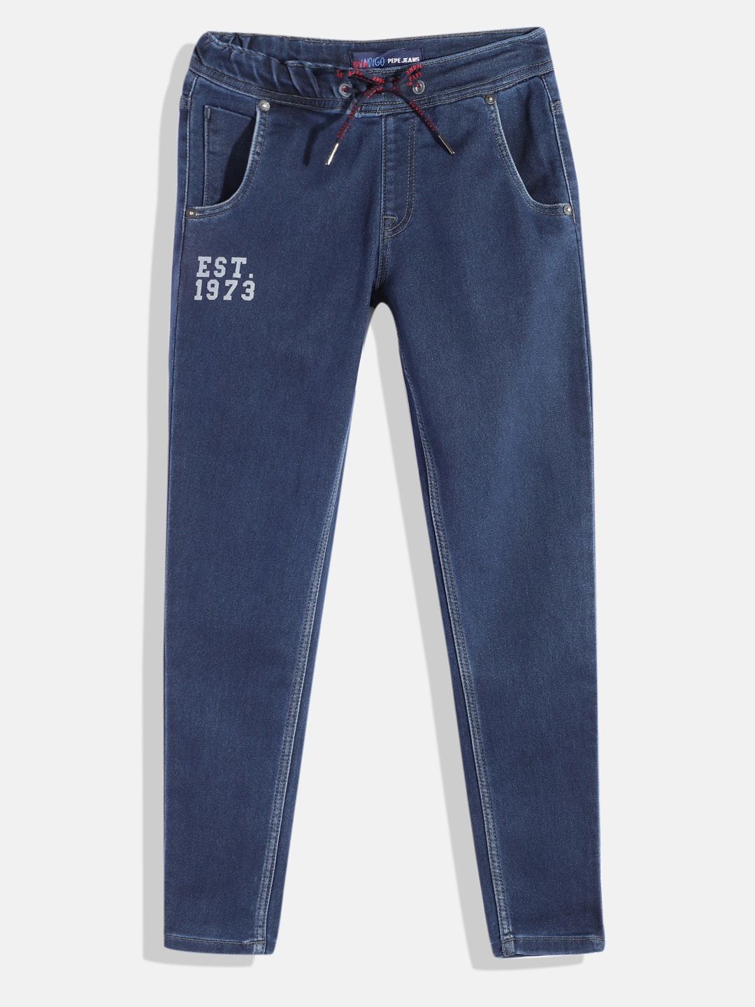 

Pepe Jeans Boys Regular Fit Stretchable Jeans, Blue