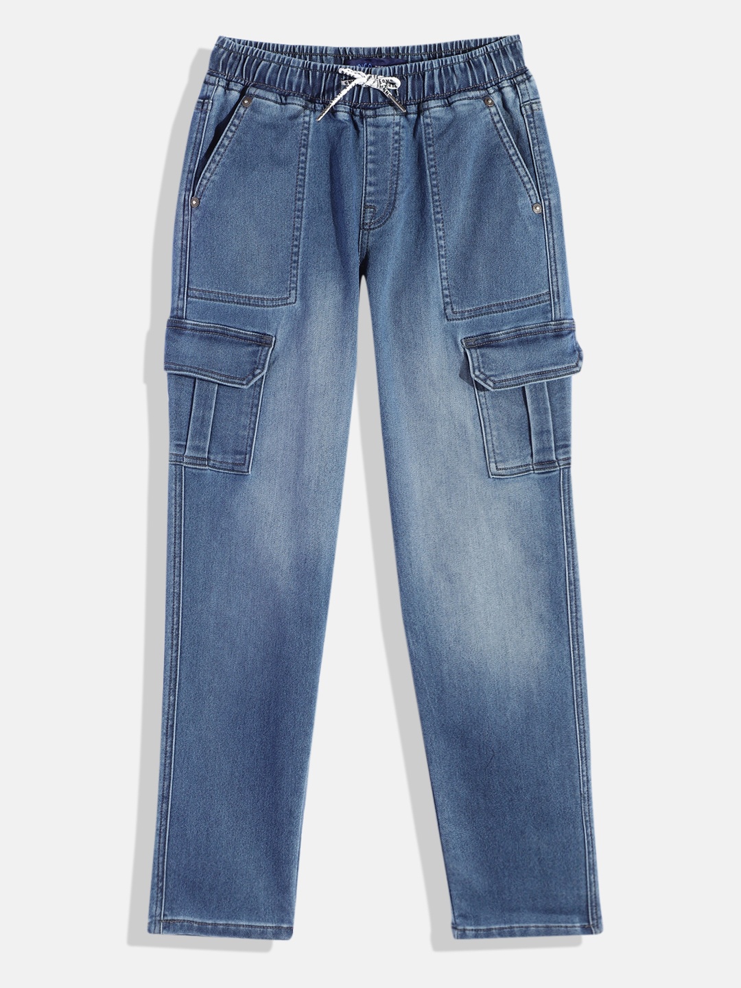 

Pepe Jeans Boys Straight Fit Denim Cargos, Blue