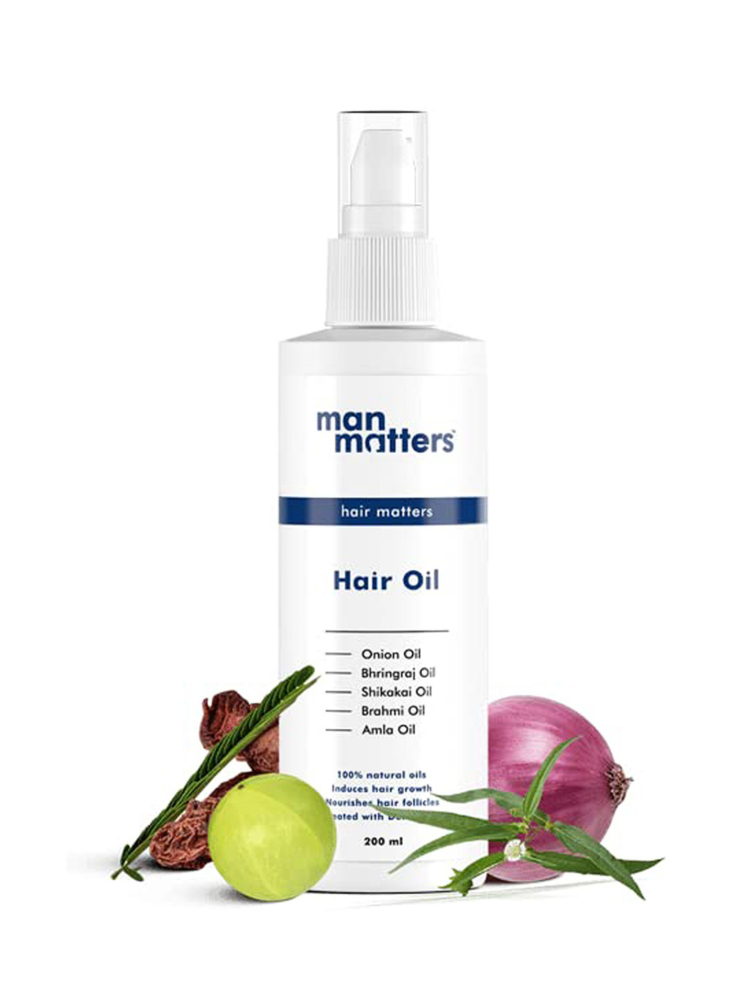 

Man Matters Hair Growth Oil with Bhringraj & Onion Oil - 200ml, White