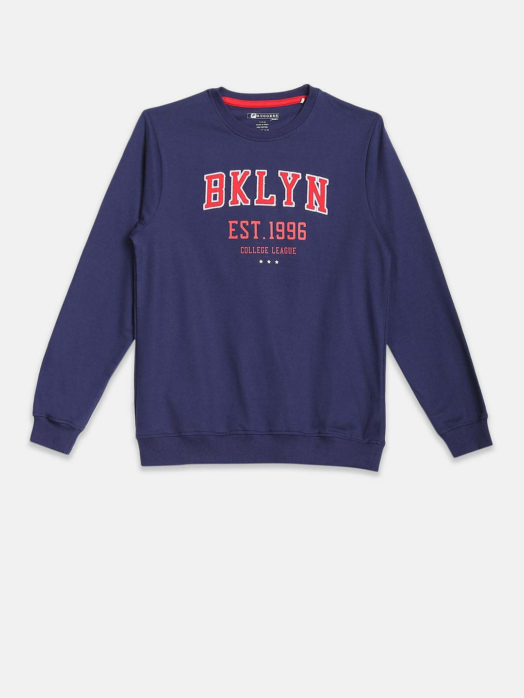 

Ruggers Junior Boys Navy Blue Printed Cotton Sweatshirt