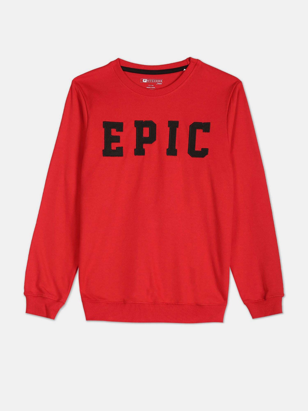 

Ruggers Junior Boys Printed Cotton Sweatshirt, Red