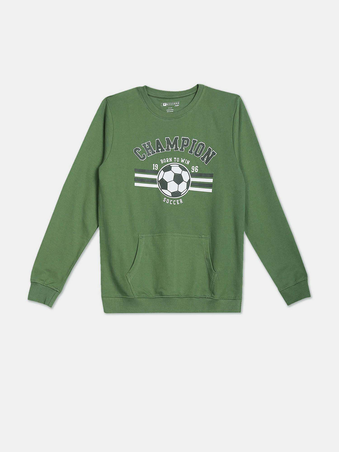 

Ruggers Junior Boys Printed Cotton Sweatshirt, Olive