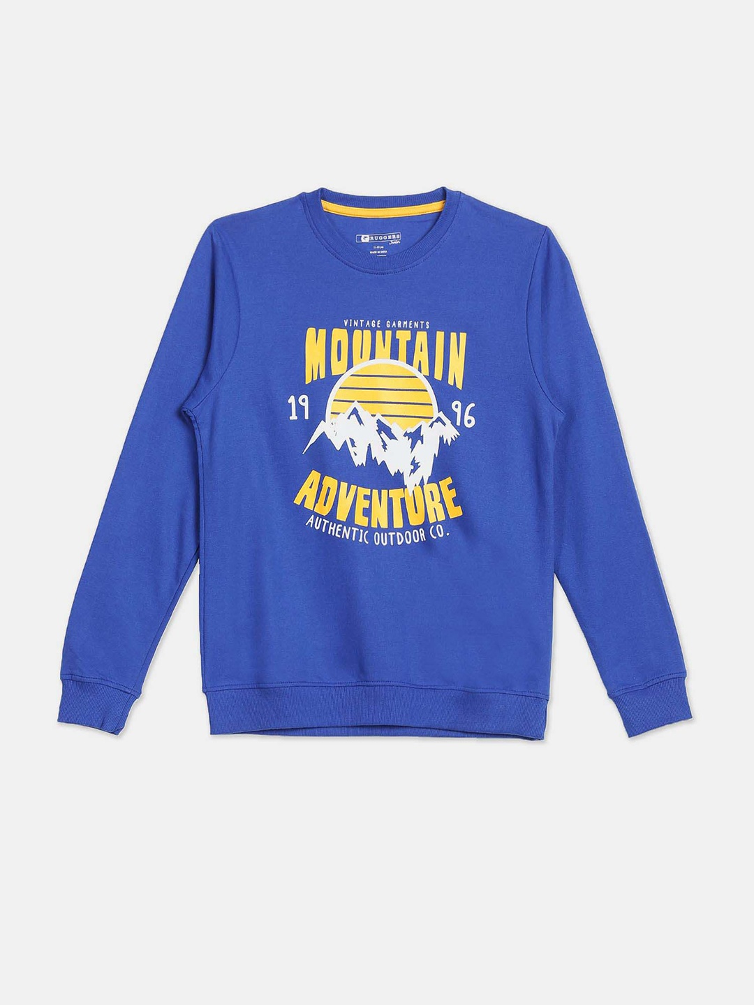 

Ruggers Junior Boys Printed Cotton Sweatshirt, Blue