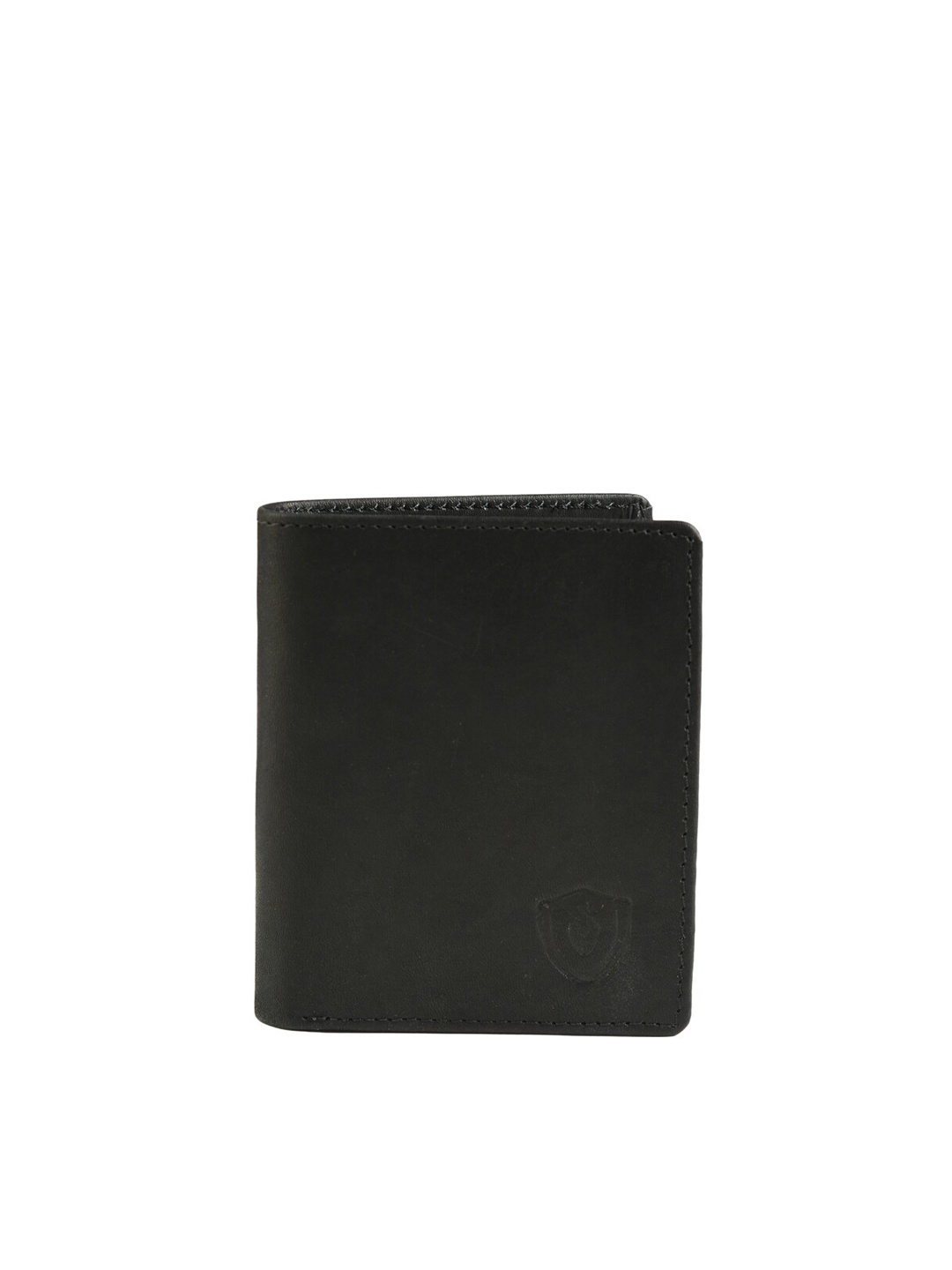 

Keviv Men Black Leather Two Fold Wallet