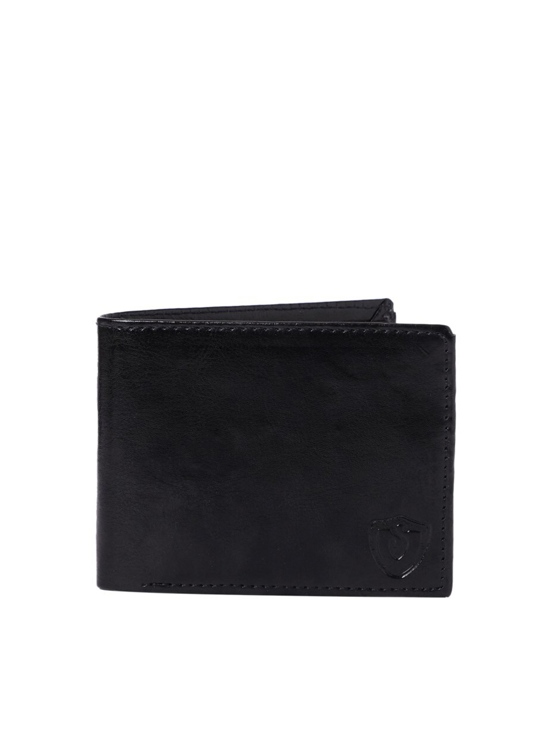 

Keviv Men Black Leather Two Fold Wallet