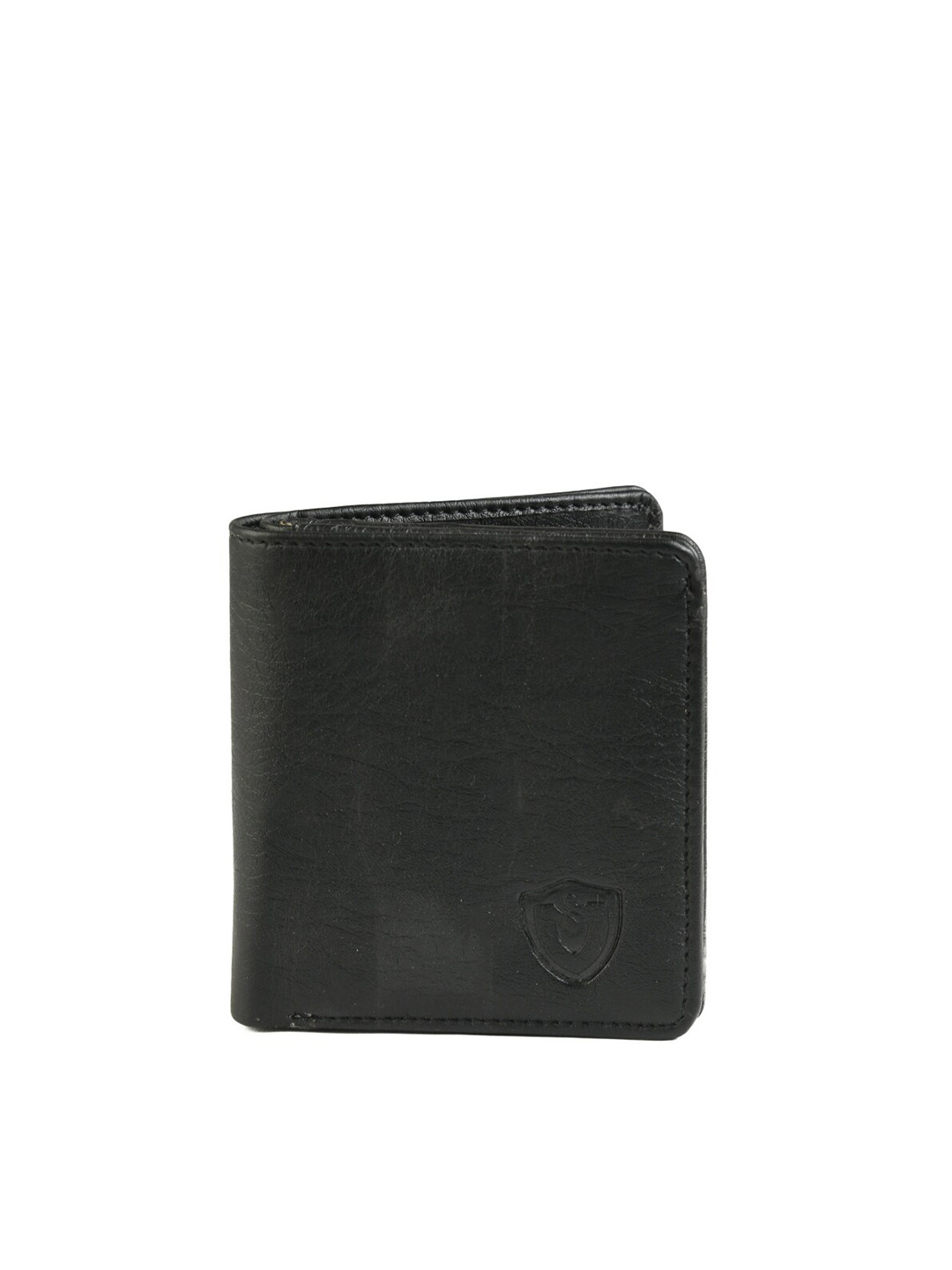 

Keviv Men Black Leather Two Fold Wallet