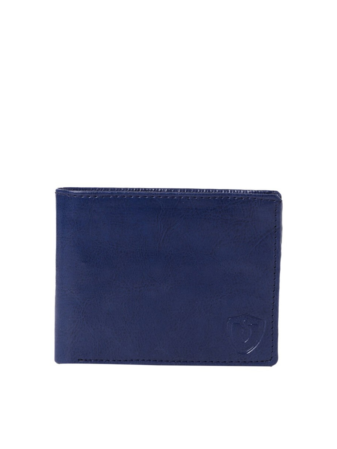 

Keviv Men Blue Leather Two Fold Wallet