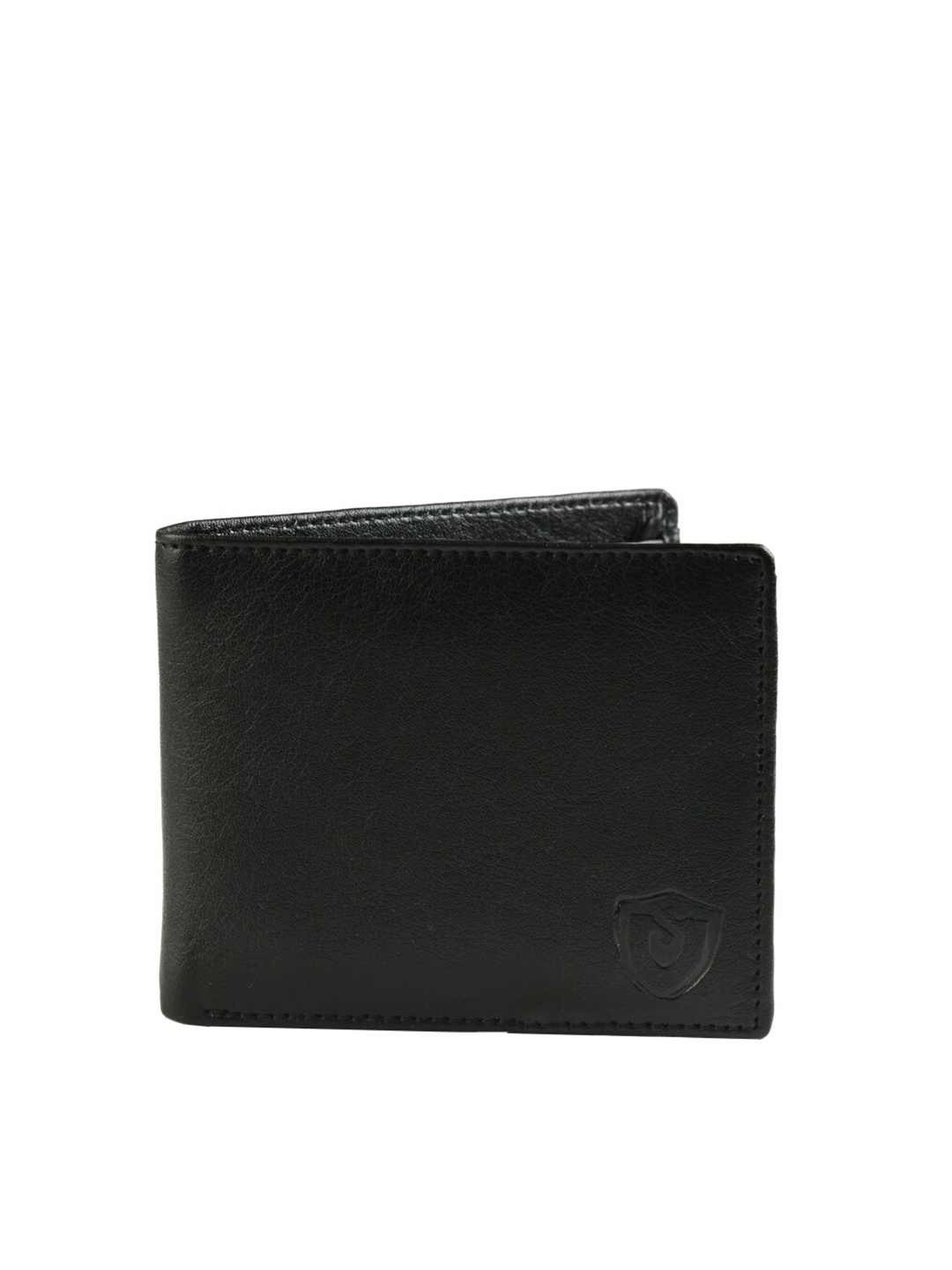 

Keviv Men Black Leather Two Fold Wallet