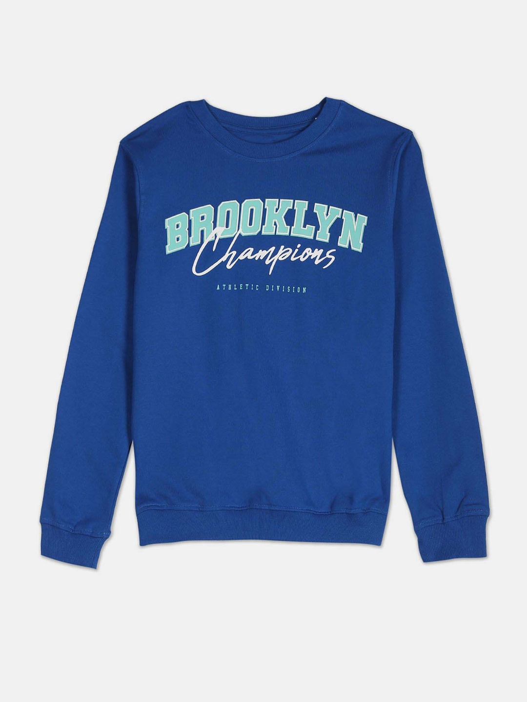 

SUGR Girl Printed Cotton Sweatshirt, Navy blue