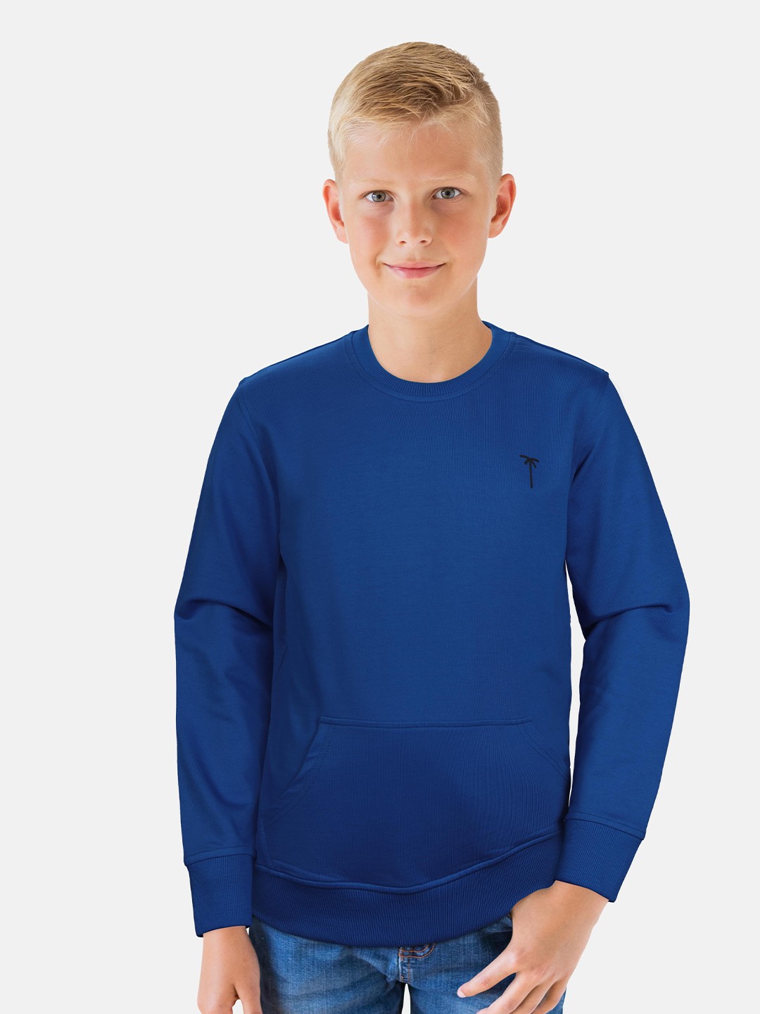 

Palm Tree Boys Blue Cotton Sweatshirt