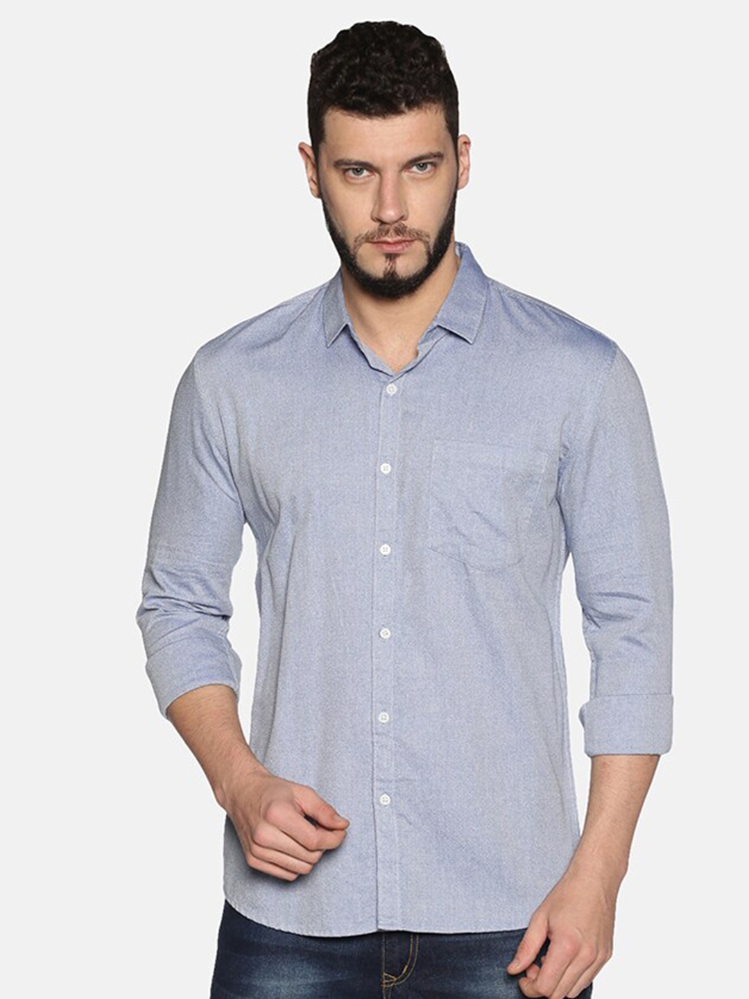 

UrGear Men Blue Casual Shirt