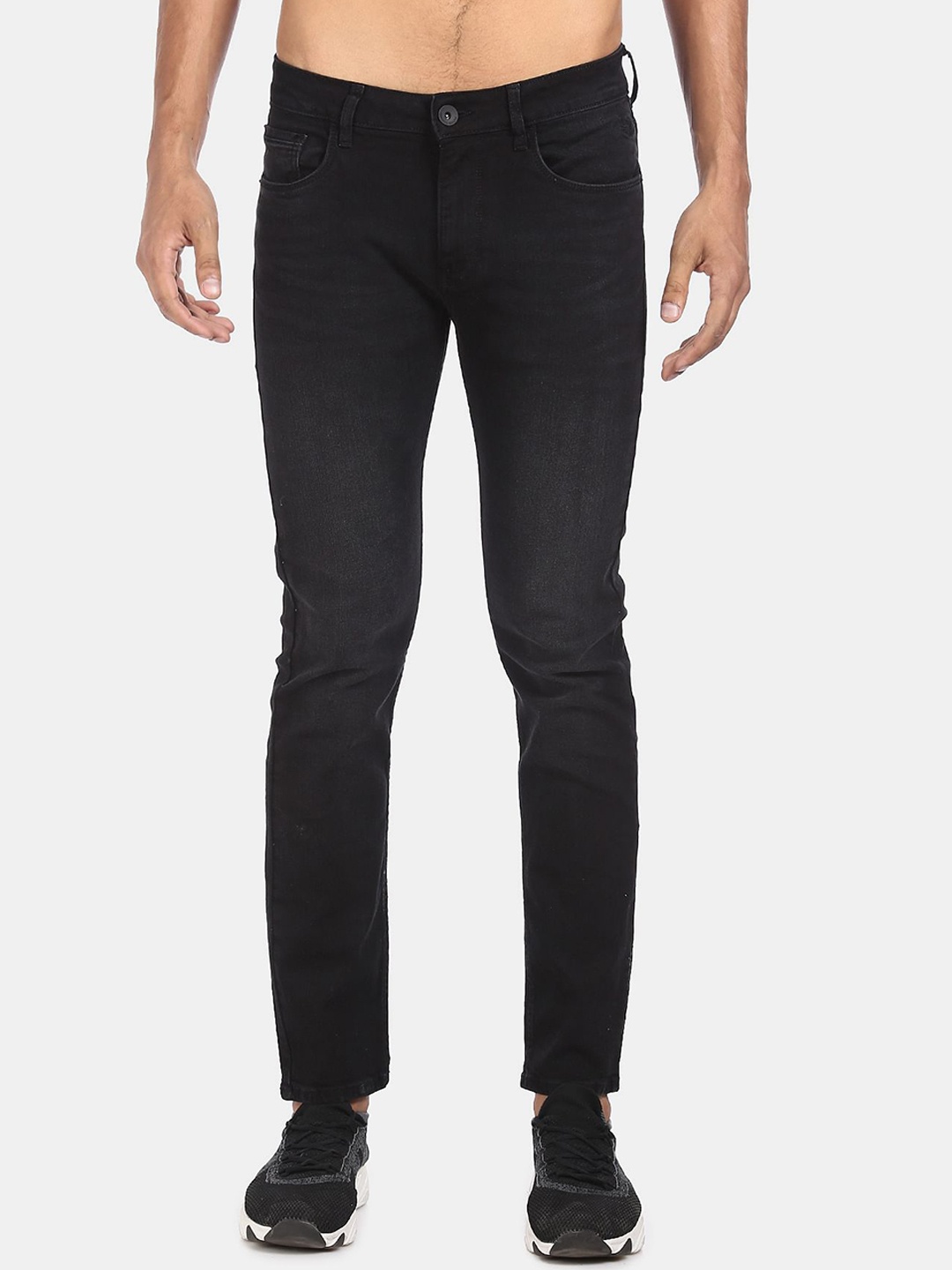

Flying Machine Men Black Comfort Slim Fit Denim Jeans