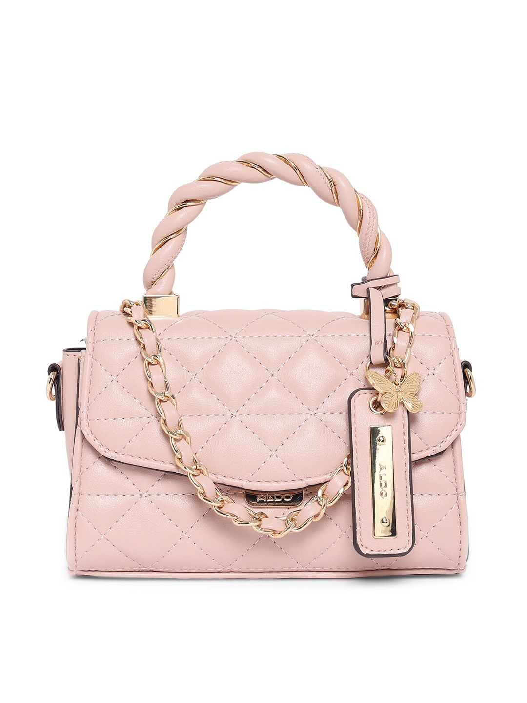 

ALDO Pink Structured Handheld Bag