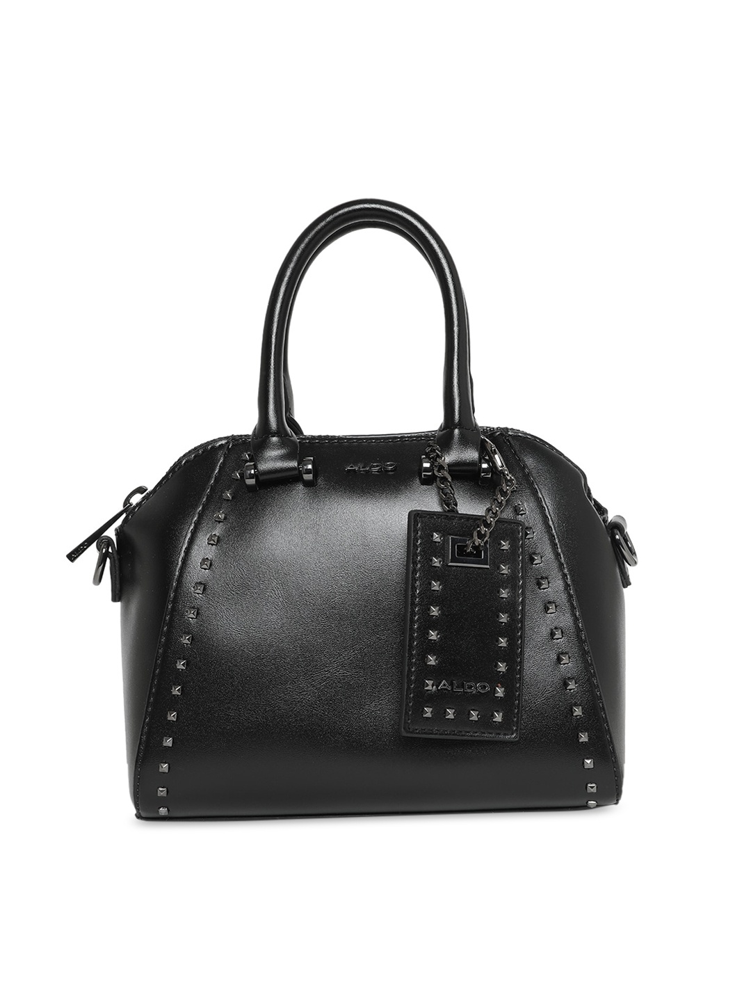 

ALDO Women Black PU Structured Handheld Bag