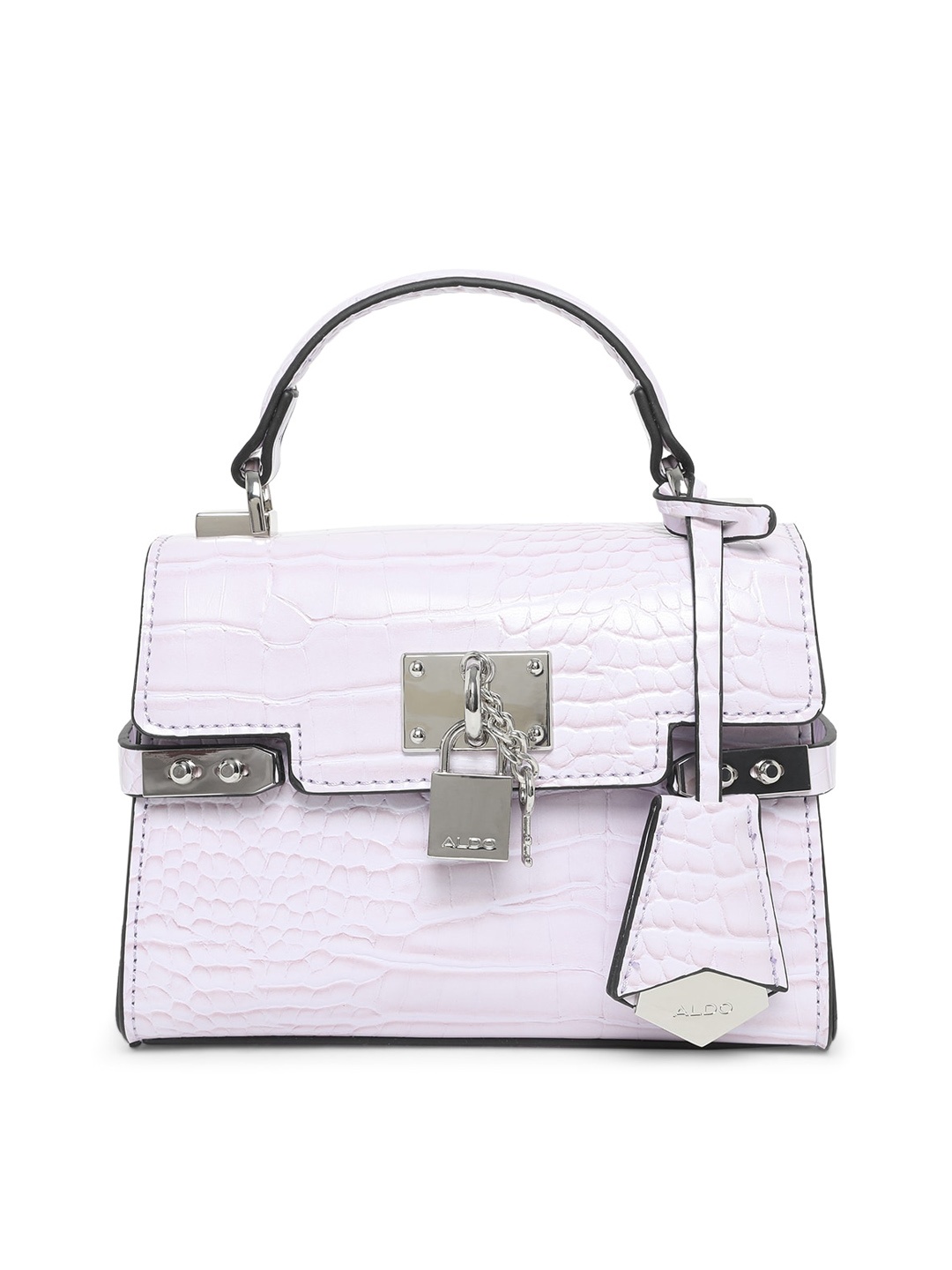 

ALDO Purple Animal PU Structured Satchel