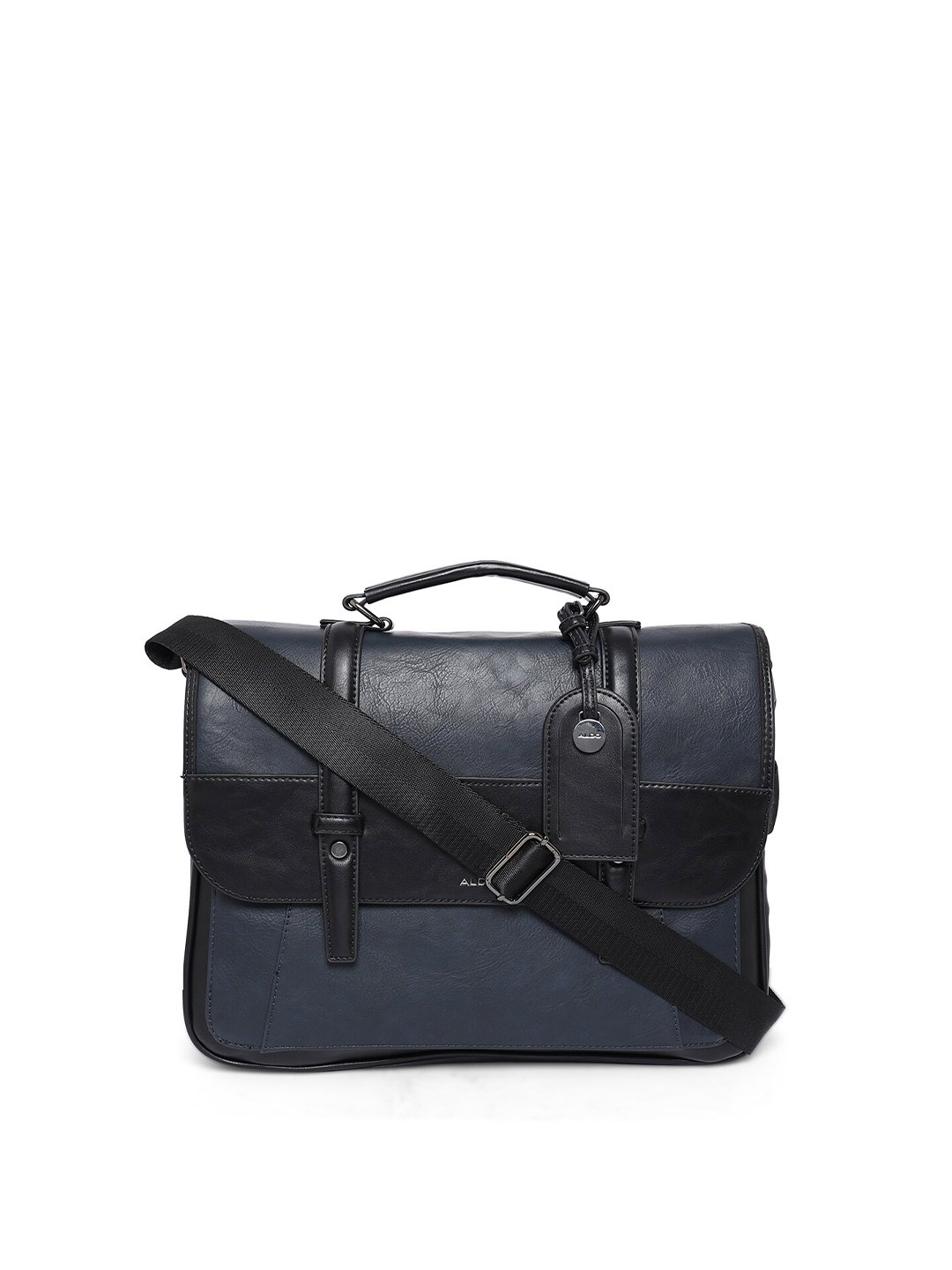 

ALDO Men Navy Blue Messenger Bag