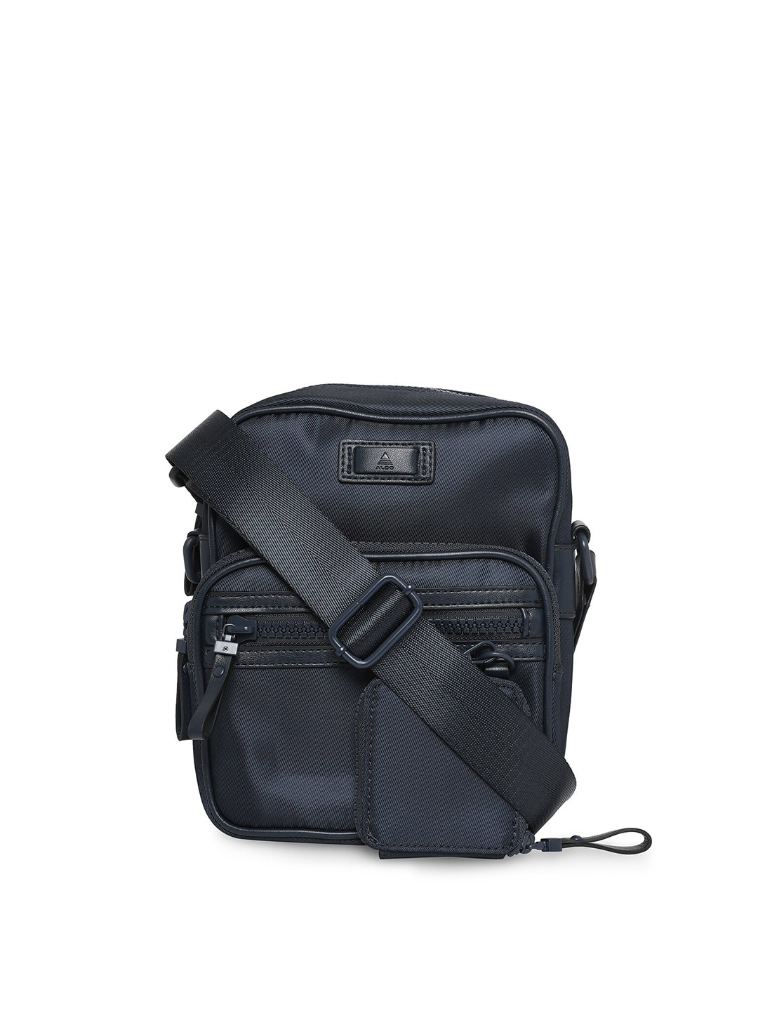 

ALDO Men Navy Blue Messenger Bag