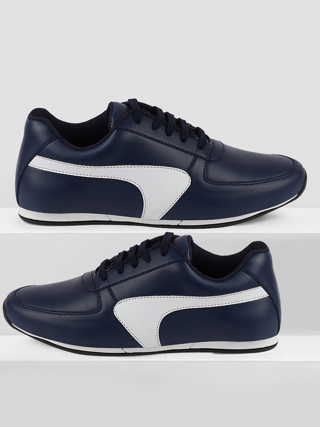 

FAUSTO Men Blue PU Slip-On Sneakers