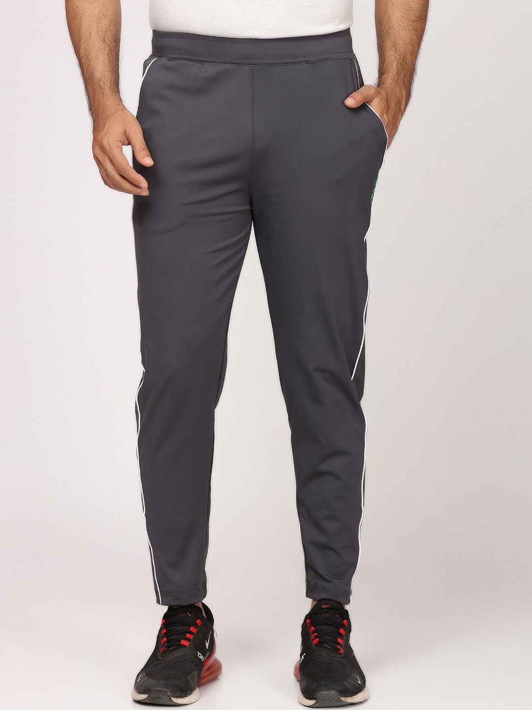 

BULLMER Men Grey Solid Track Pants