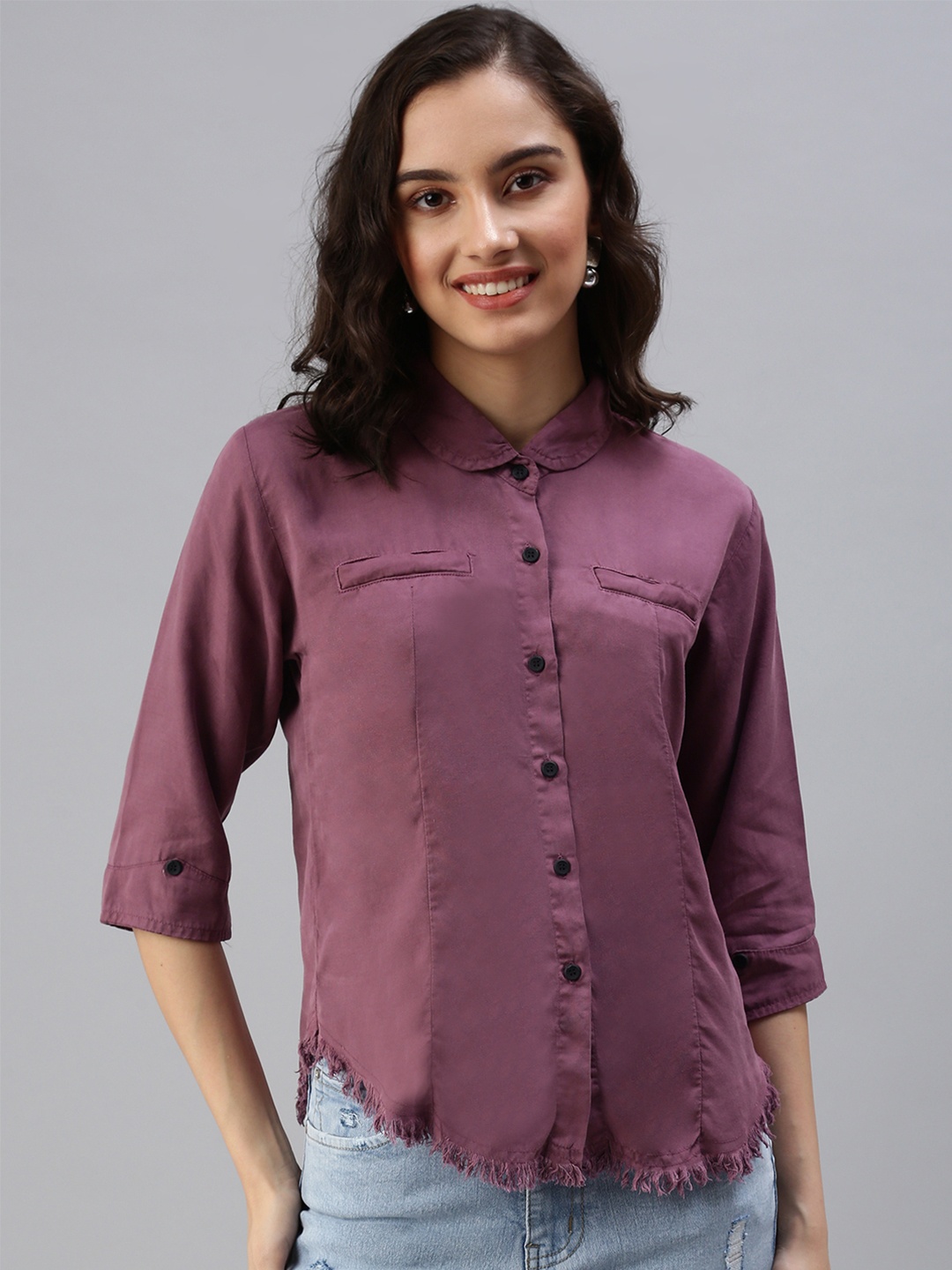 

SHOWOFF Women Violet Casual Shirt