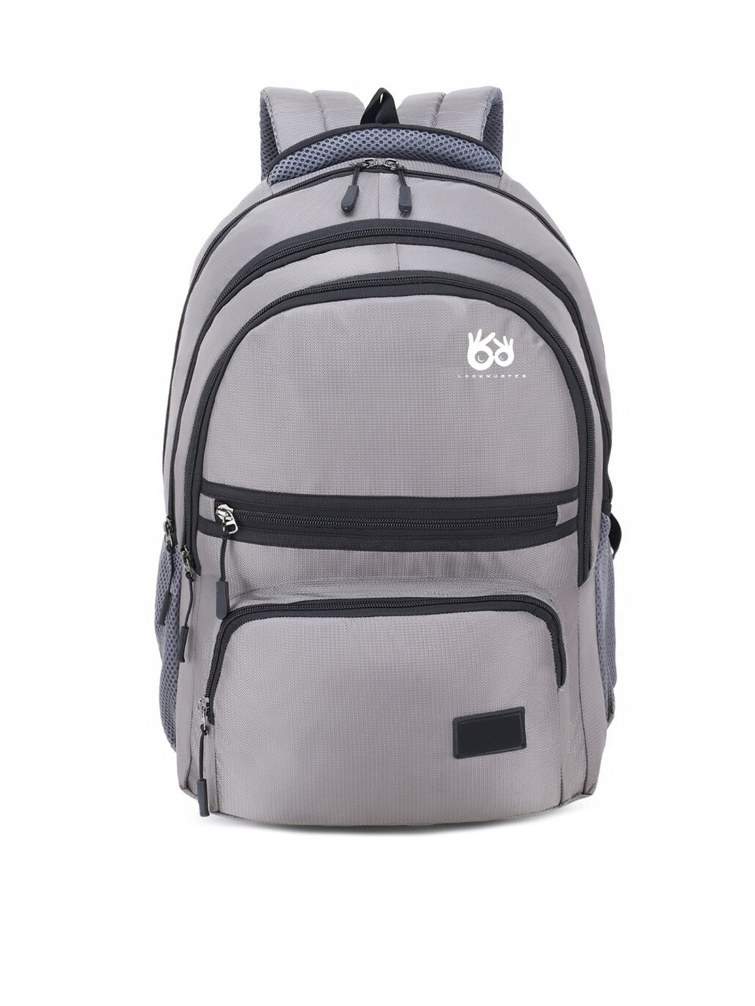 

LOOKMUSTER Unisex Grey & Black Backpack