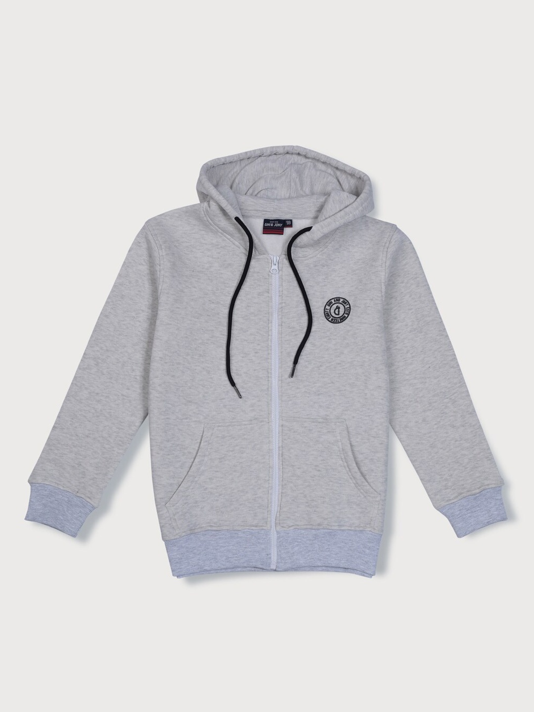 

Gini and Jony Boys Grey Full Sleeves Sporty Jacket