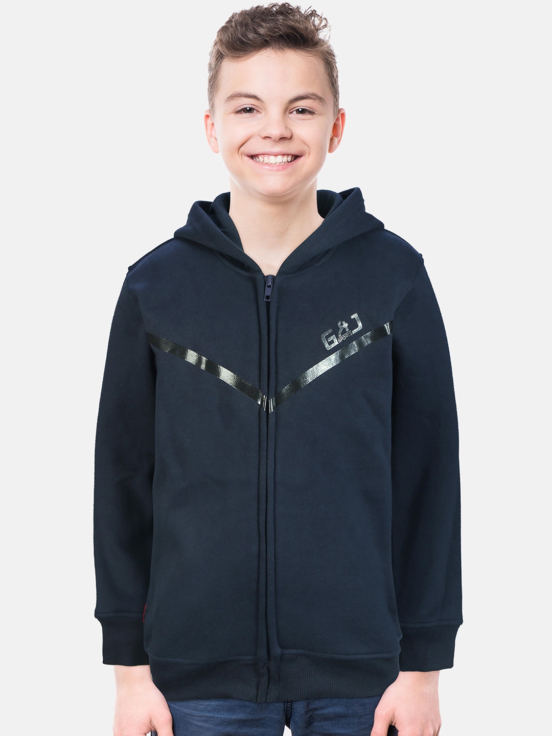 

Gini and Jony Boys Navy Blue Sporty Jacket