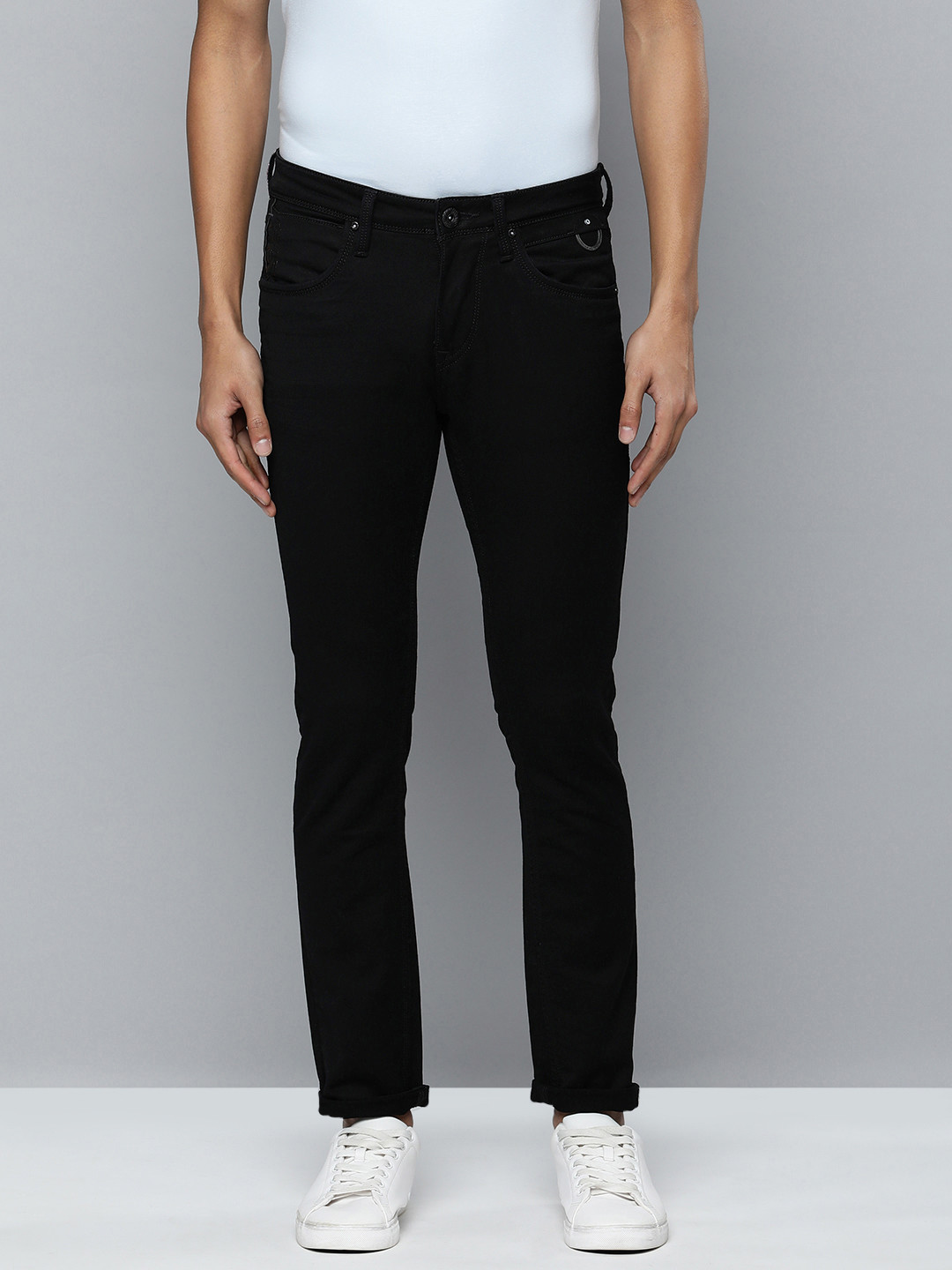 

Lawman pg3 Men Black Skinny Fit Stretchable Jeans