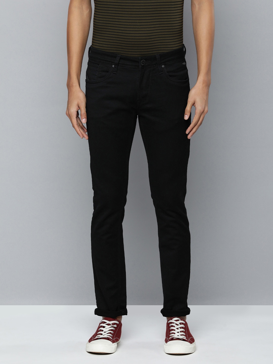 

Lawman pg3 Men Black Skinny Fit Stretchable Jeans