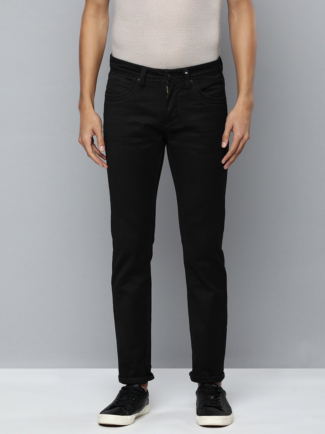 

Lawman pg3 Men Black Slim Fit Stretchable Jeans