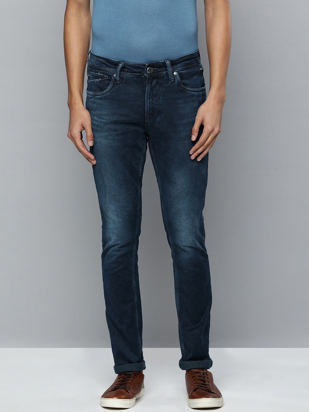 

Lawman pg3 Men Blue Skinny Fit Light Fade Stretchable Jeans
