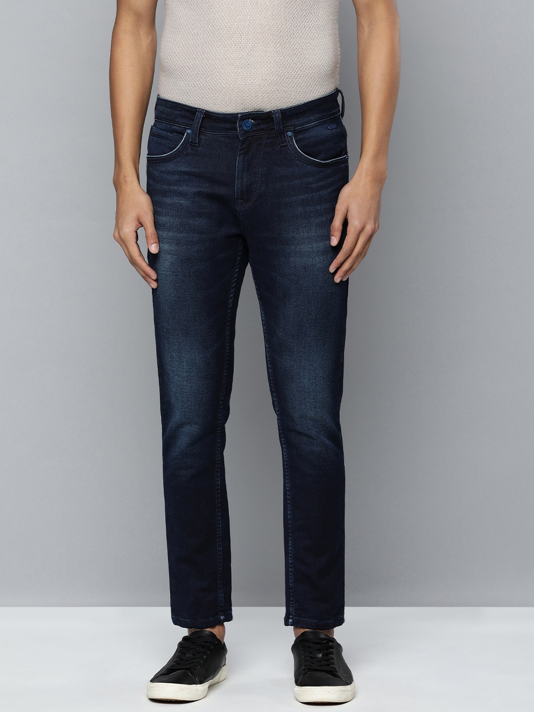 

Lawman pg3 Men Blue Skinny Fit Heavy Fade Stretchable Jeans