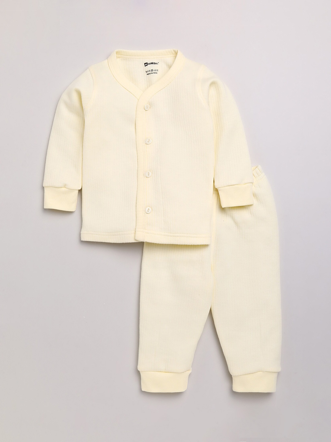 

MooNKids Infant Boys Yellow Solid Thermal Set