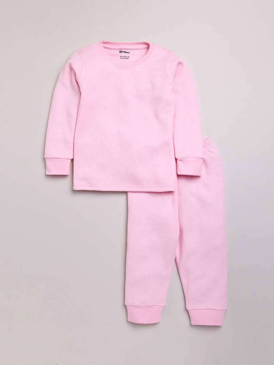

MooNKids Infant Boys Pink Solid Thermal Set