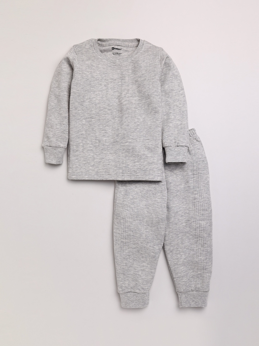 

MooNKids Infant Boys Grey Solid Thermal Set