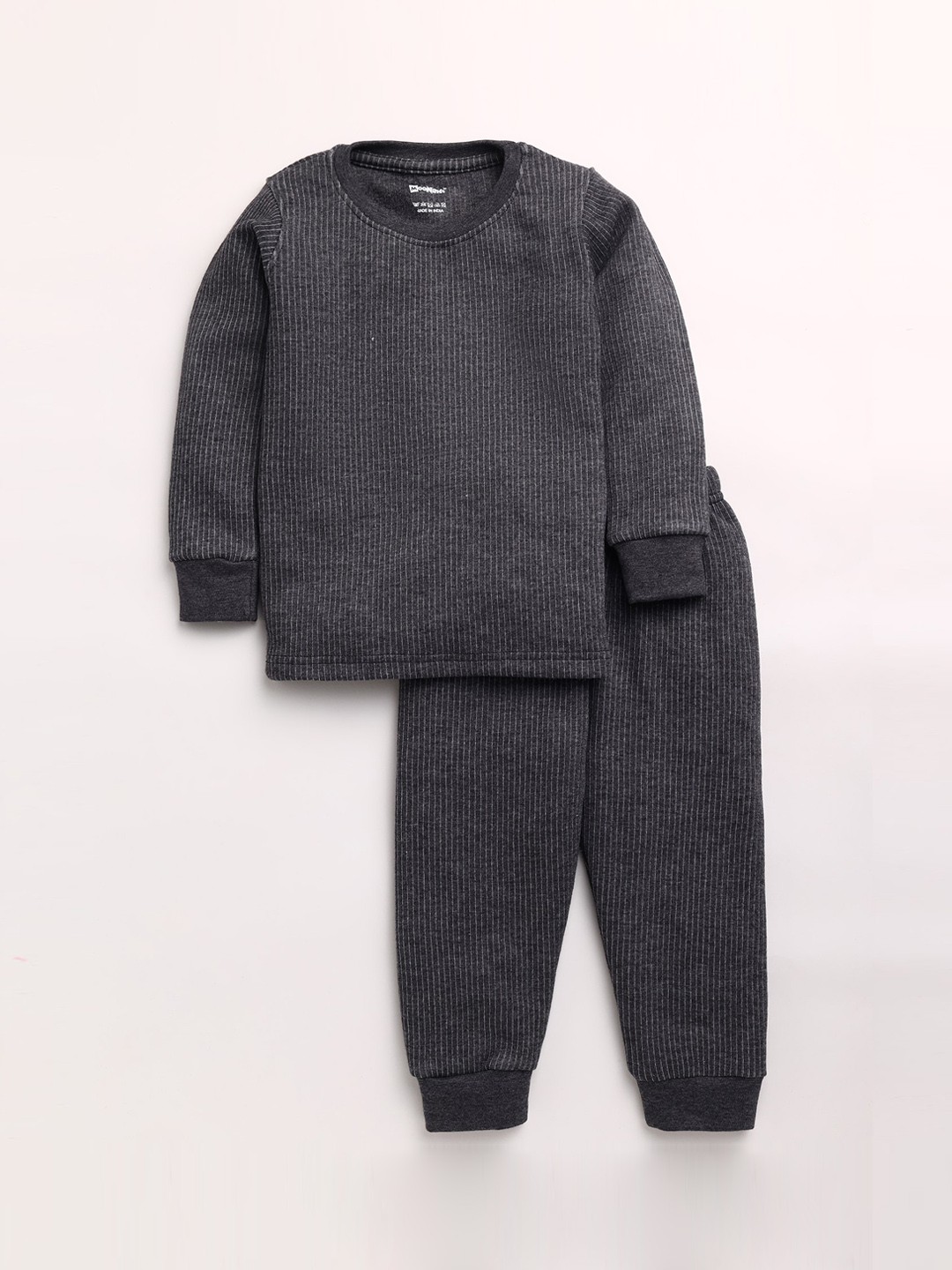 

MooNKids Infant Boys Charcoal Solid Thermal Set