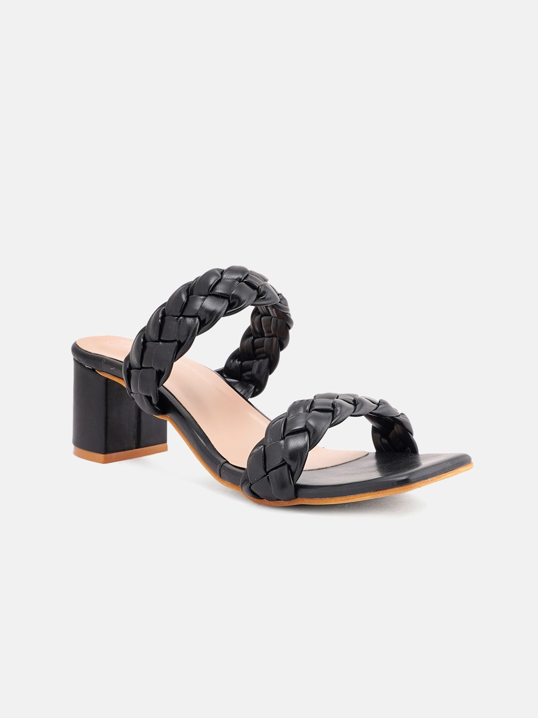 

SCENTRA Black Party Wedge Mules