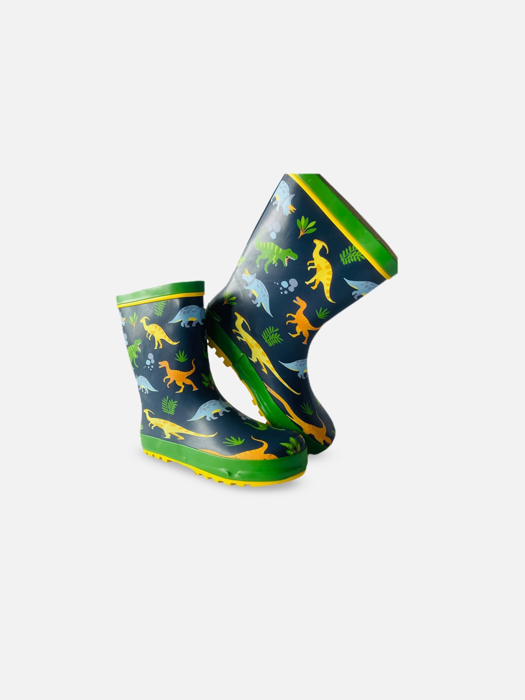 

Little Surprise Box LLP Kids Blue Animal Print Mid-Top Gum Boots