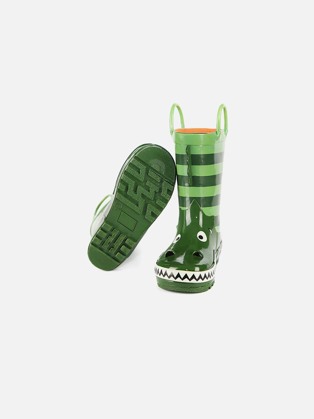 

Little Surprise Box LLP Kids Green Printed Gumboots