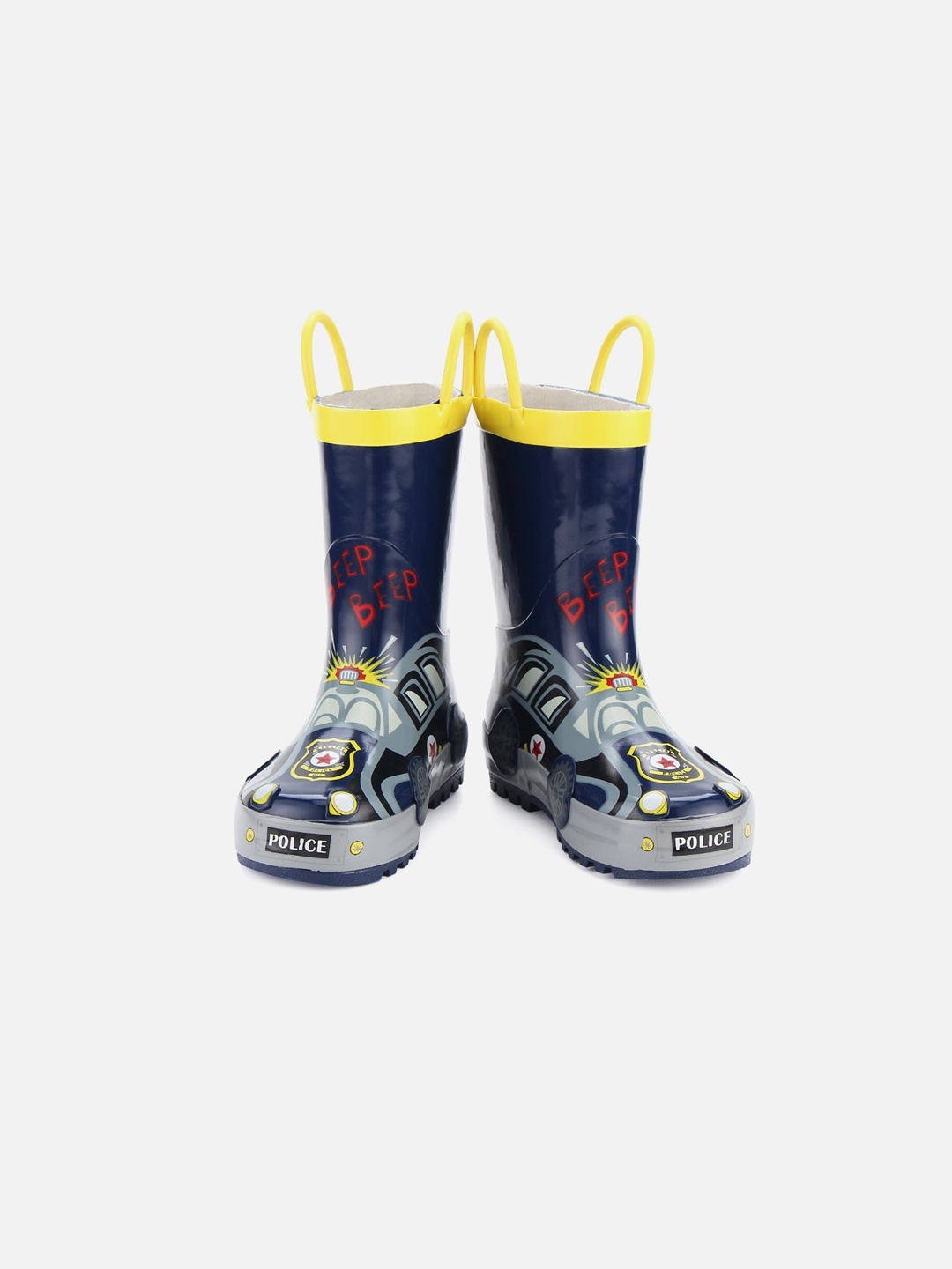 

Little Surprise Box LLP Kids Blue Printed Mid-Top Gum Boots
