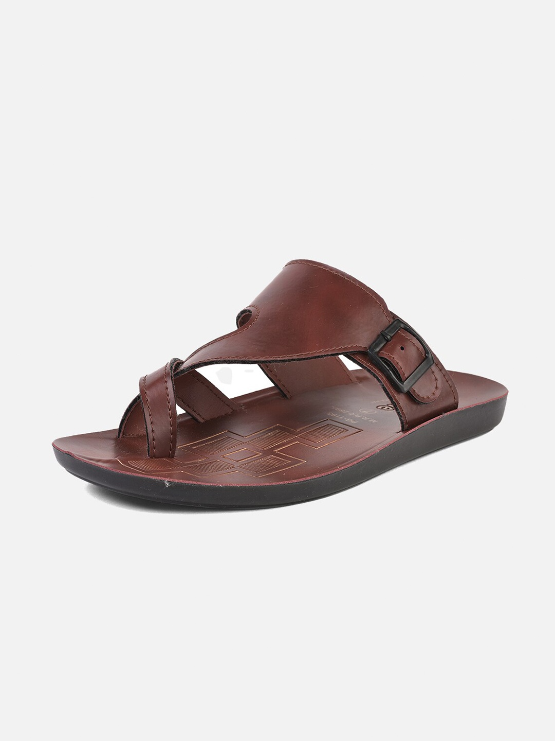 

Aqualite Men Black Solid Comfort Sandals