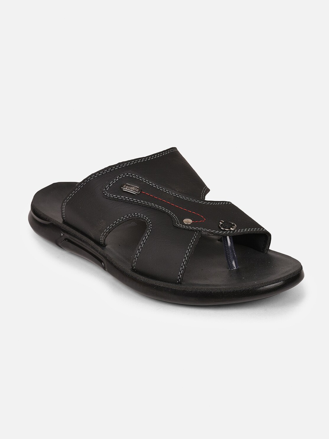 

Aqualite Men Black Comfort Sandals