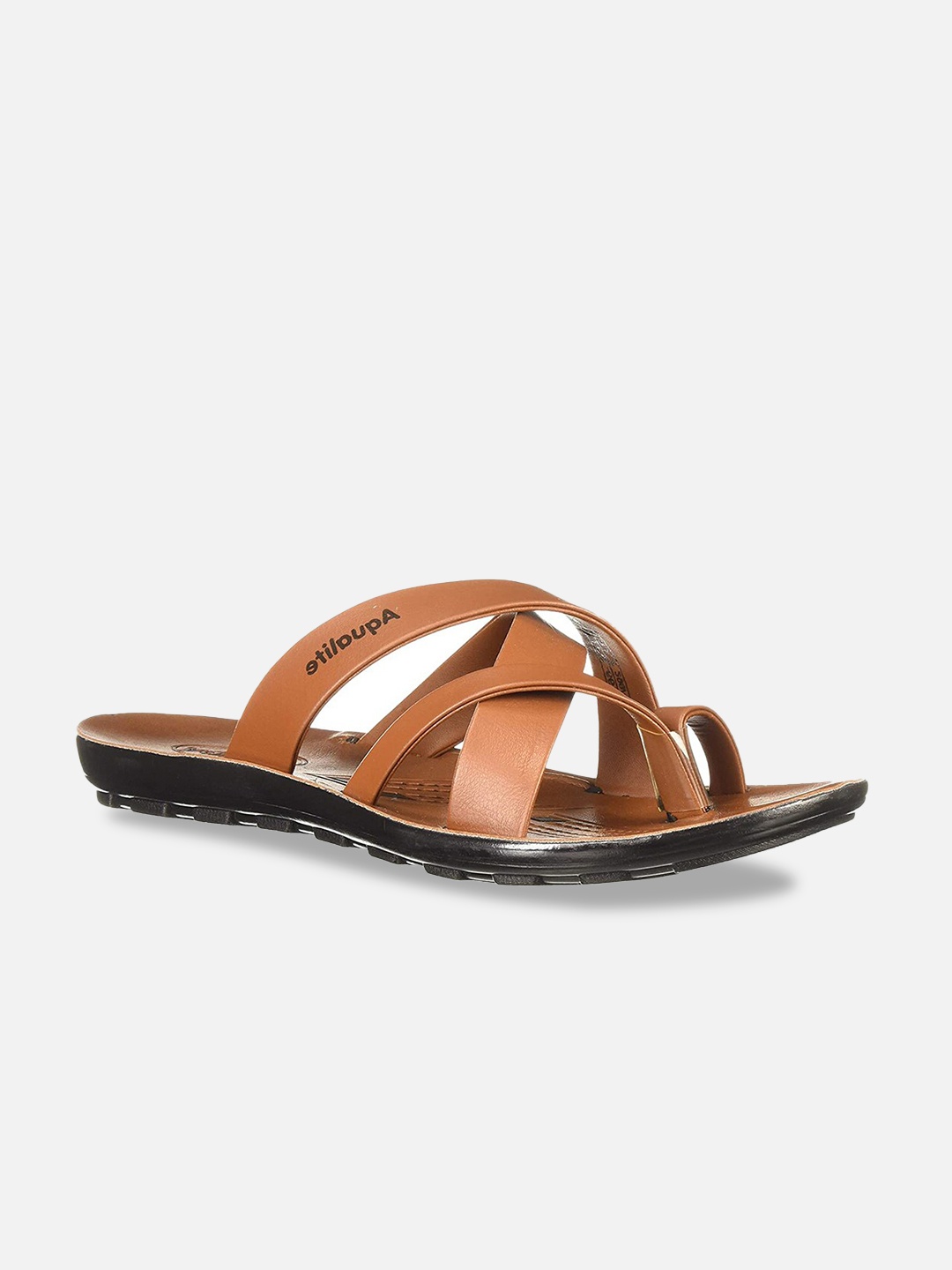 

Aqualite Men Black & Brown Comfort Sandals