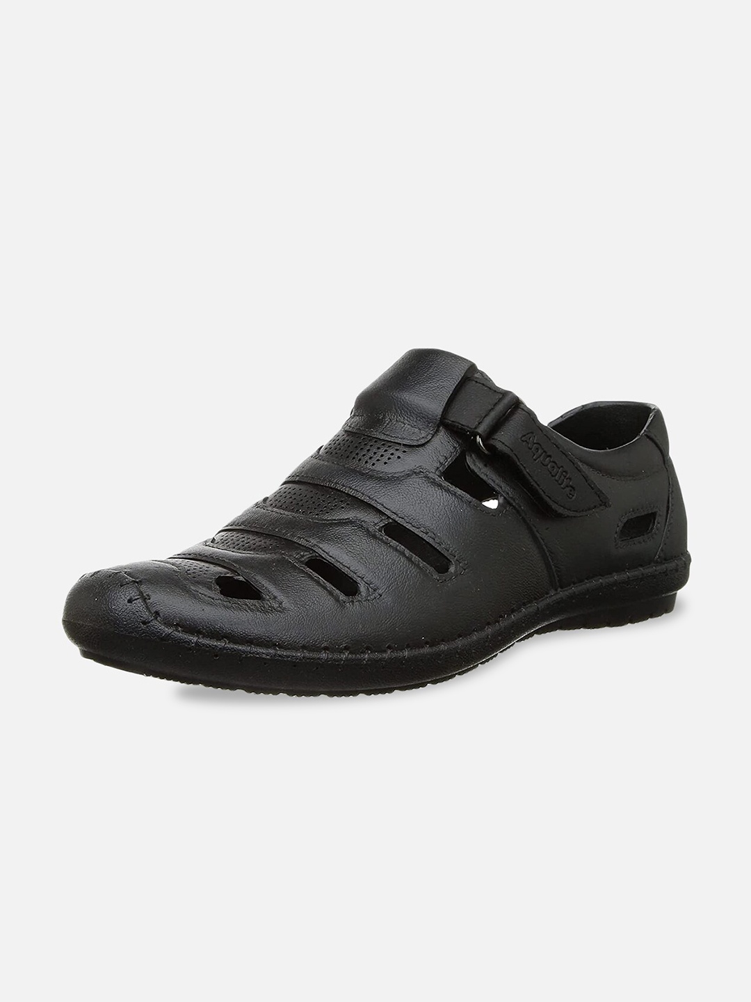 

Aqualite Men Black Waterproof PVC Shoe-Style Sandals