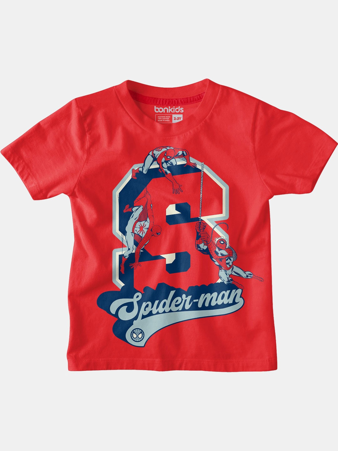 

BONKIDS Boys Red Printed T-shirt