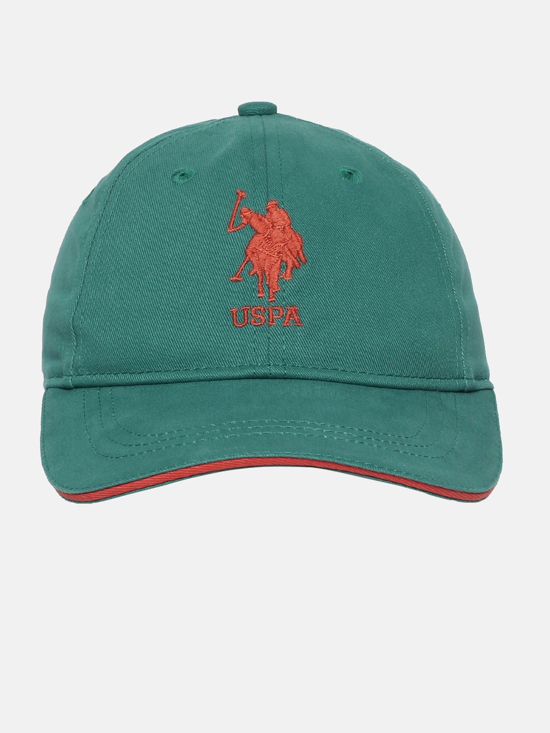 

U S Polo Assn Kids Green Embroidered Cotton Baseball Cap