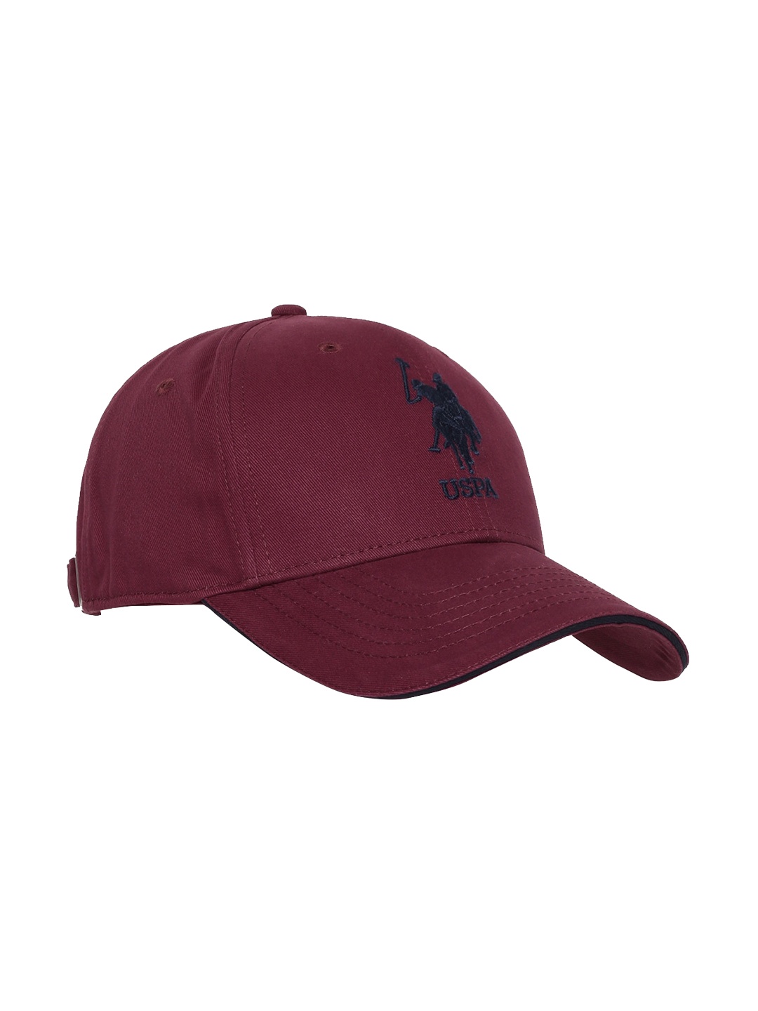 

U S Polo Assn Men Burgundy & Black Baseball Cap